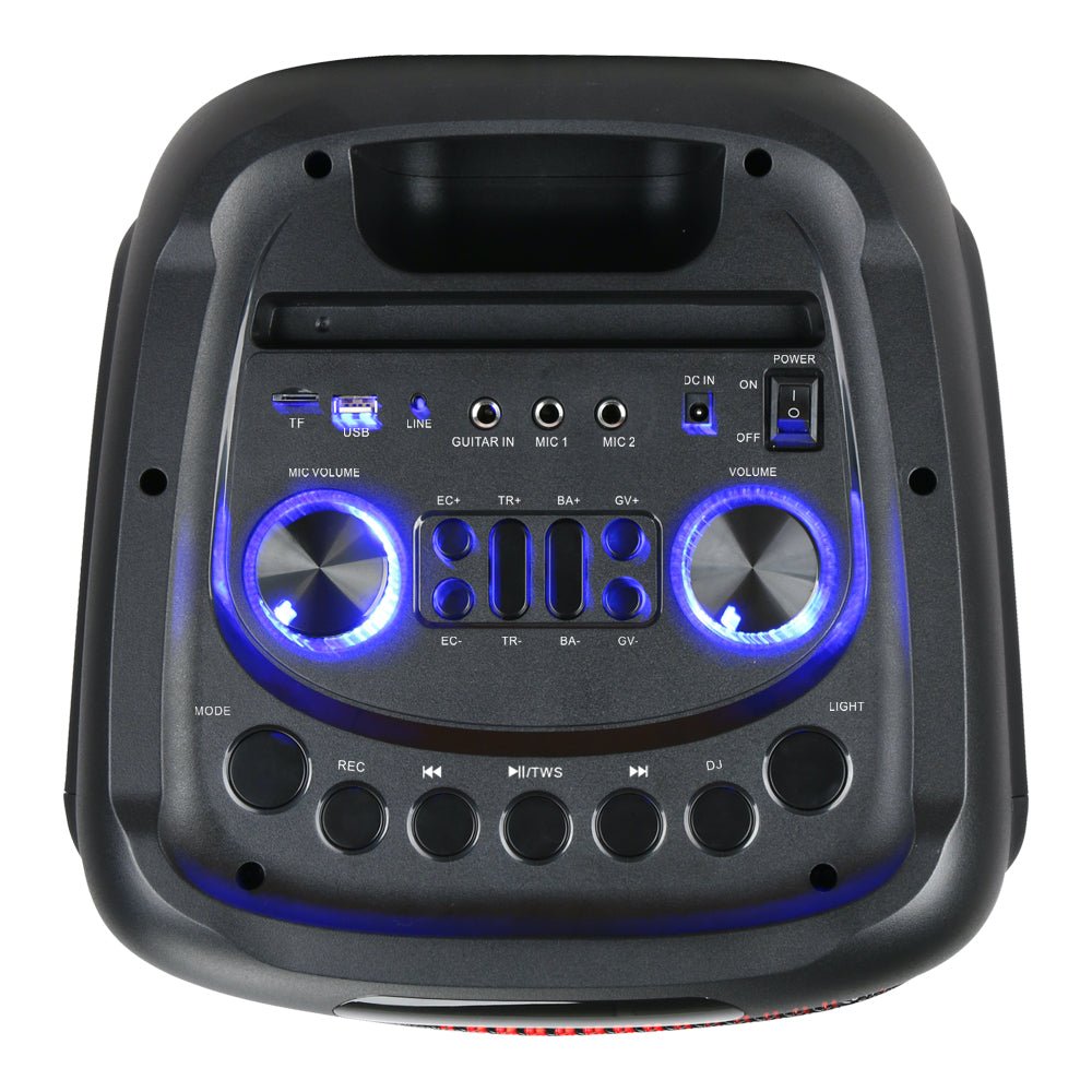 Bocina Bluetooth Daewoo 2x8 Pulgadas Bafle Luz Led 30w Rms - Selectsound.com.mx