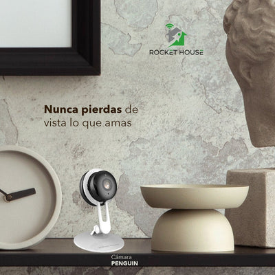 Camara De Seguridad Inteligente Interior Rocket House Penguin - Selectsound.com.mx