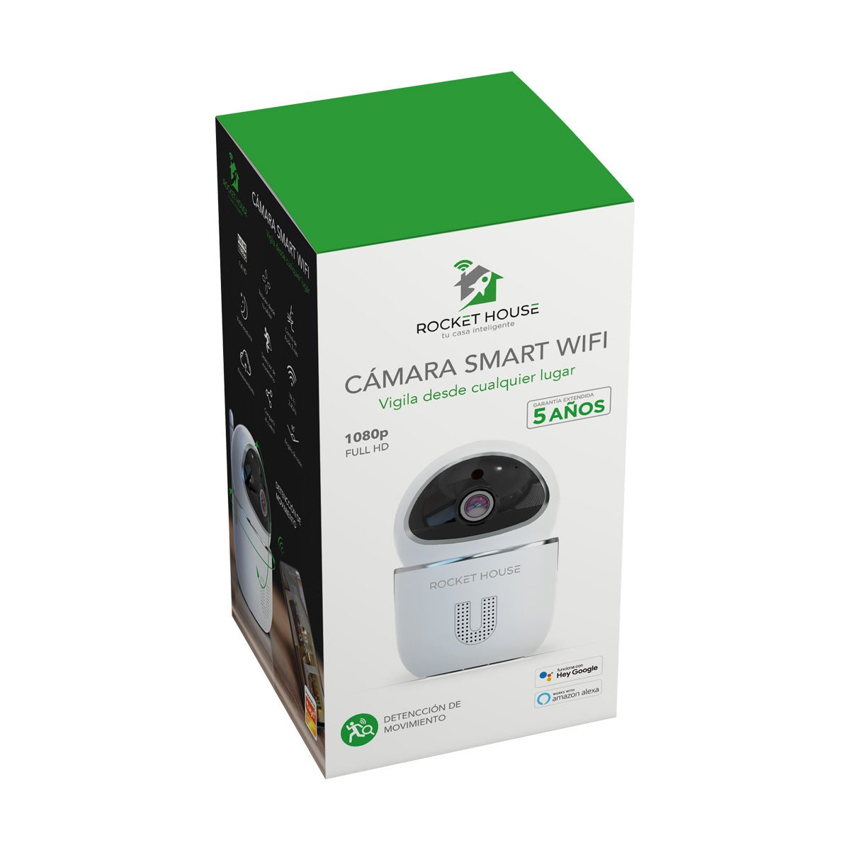 Cámara Smart Wifi Rocket House “Cheetah” para Interiores 1080p Full HD - Selectsound.com.mx