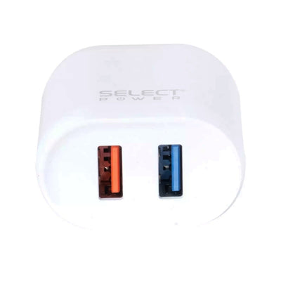 Cargador de Pared Carga Rapida 2 Puertos Usb NCU-SP - Selectsound.com.mx