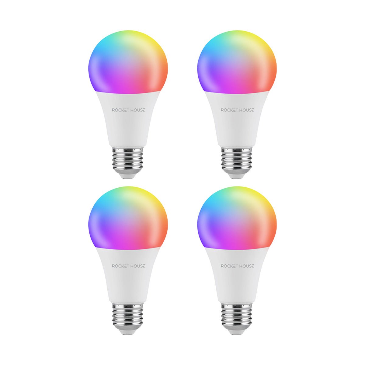 Foco Inteligente Led Rocket House Rainbow Rgb Wifi 11w 4 Pack - Selectsound.com.mx