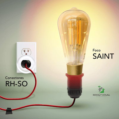 Foco Inteligente Led Rocket House Saint Luz Ámbar Wifi 7w - Selectsound.com.mx