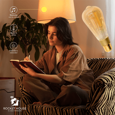 Foco Inteligente Led Rocket House Saint Luz Ámbar Wifi 7w - Selectsound.com.mx