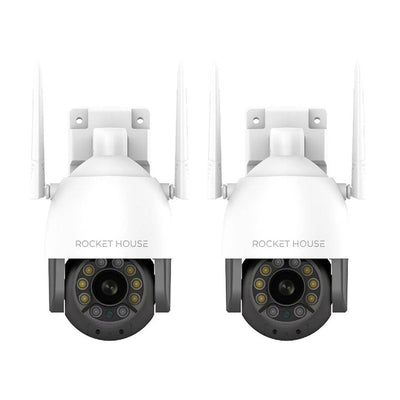 Pack 2 Cámaras De Seguridad Rocket House Eagle Wifi 1080p - Selectsound.com.mx