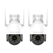 Pack 2 Cámaras De Seguridad Rocket House Eagle Wifi 1080p - Selectsound.com.mx