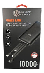 Cargue la imagen en el visor de la galería, Power Bank Set 10,000 Mah Cables Incluidos Select Power - Selectsound.com.mx