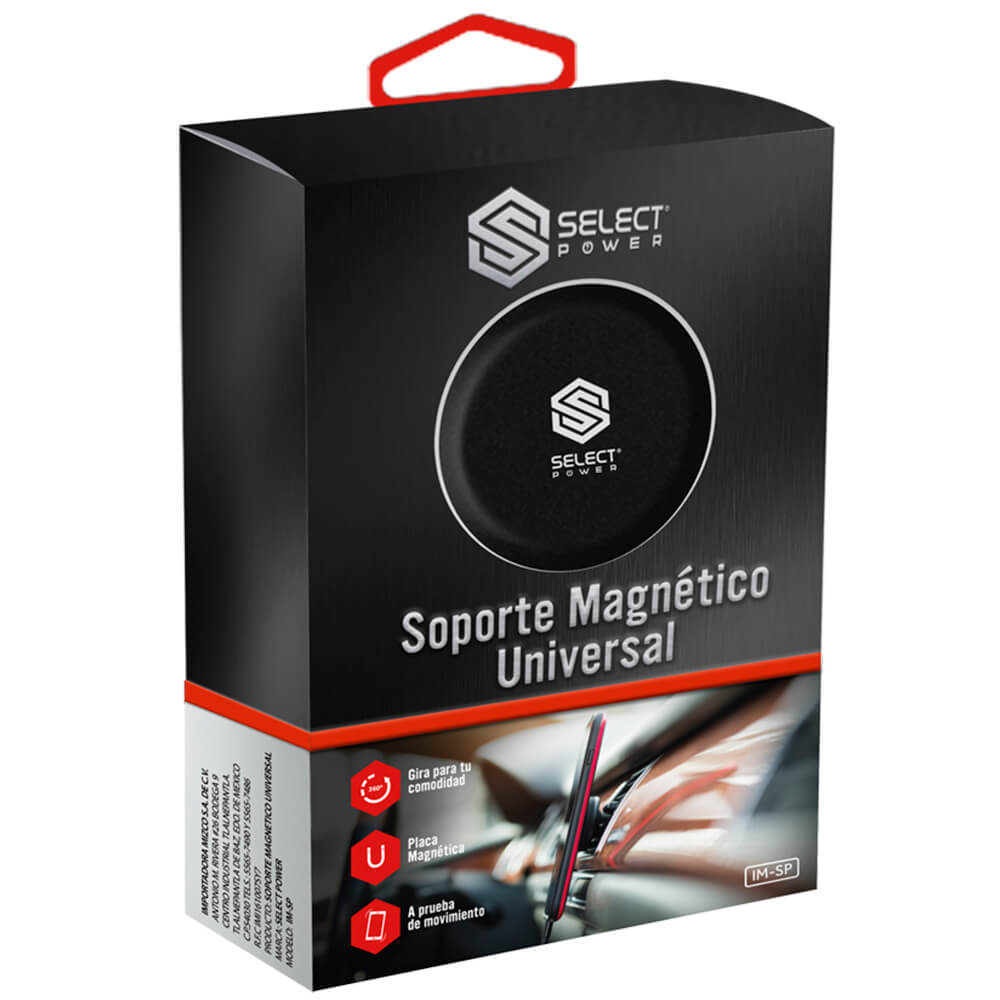 Soporte Magnetico + Cable + Power Bank de 10000mAh - Selectsound.com.mx