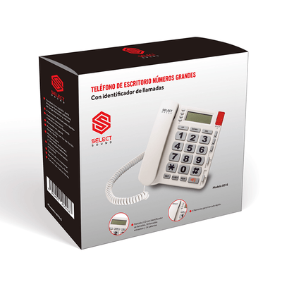Teléfono alámbrico 8216 - Selectsound.com.mx