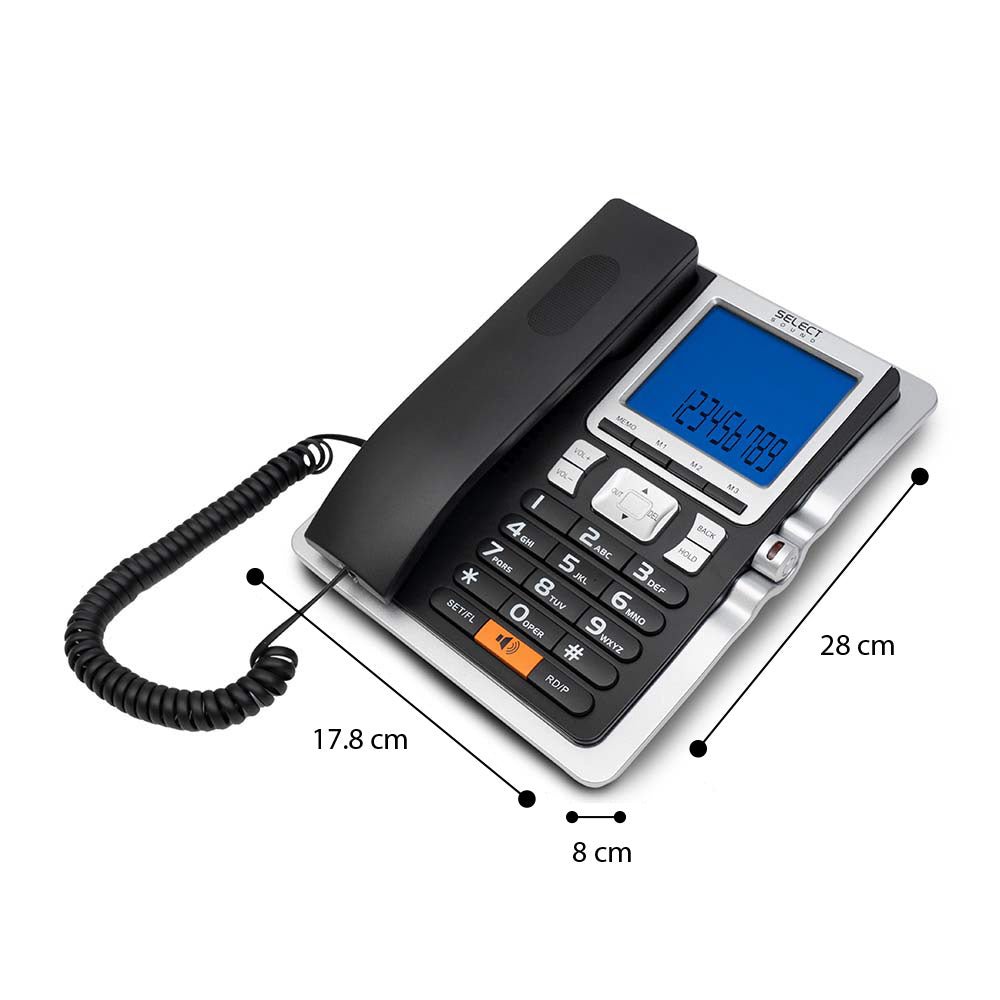 Teléfono Fijo De Escritorio ID De LLamadas 8028 - Selectsound.com.mx