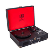 Tocadiscos De Vinilo Tornamesa Retro Portátil Bluetooth Recargable Radio Fm Select Sound BT8000 - Selectsound.com.mx